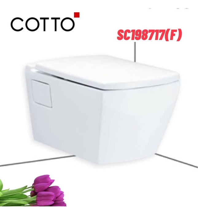 Bàn cầu treo tường thoát ngang COTTO SC198717(F)