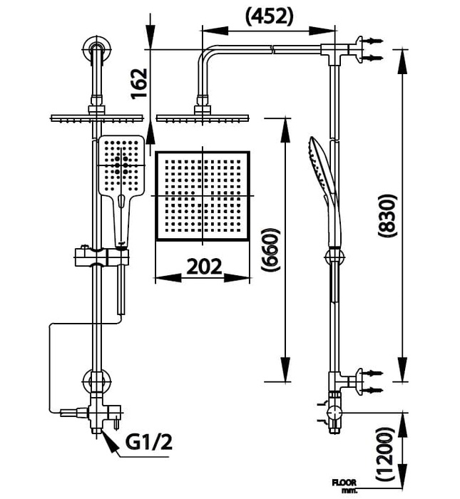 Cây Sen Tắm Cotto CT623Z95Z89