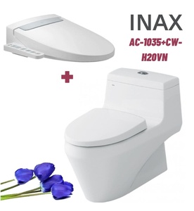 Bồn cầu 1 khối nắp điện tử Inax AC-1035+CW-H20VN