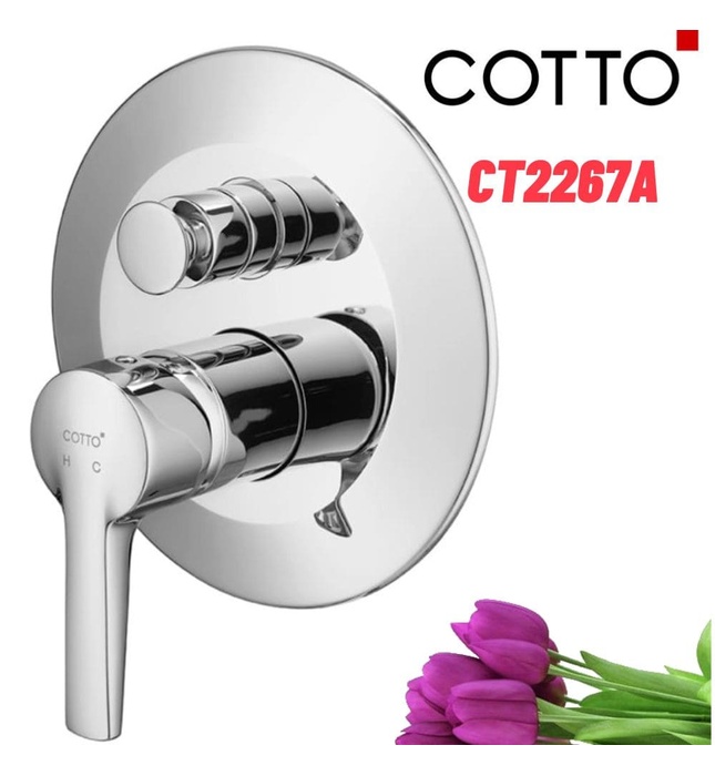 Củ sen tắm âm tường COTTO CT2267A