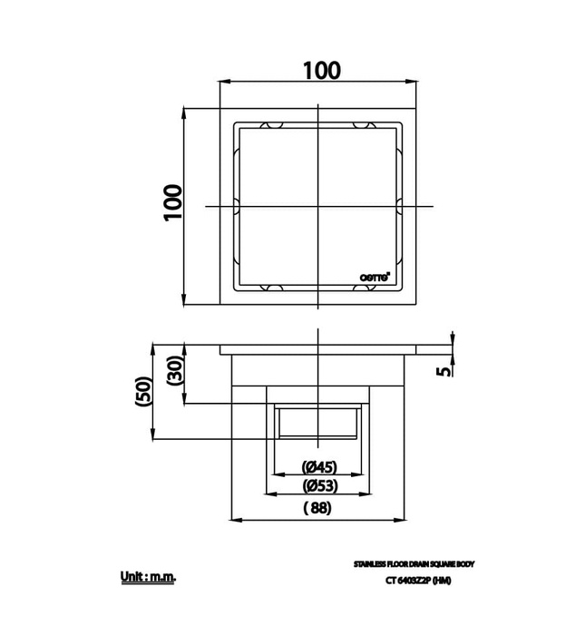 Ga thoát sàn COTTO CT6403Z2P(HM)