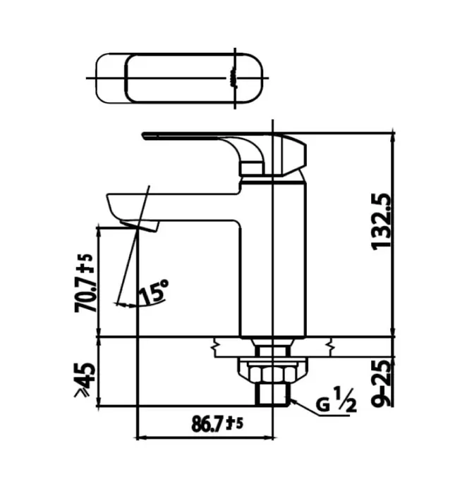 Vòi Lavabo Lạnh COTTO CT1141A(HM)