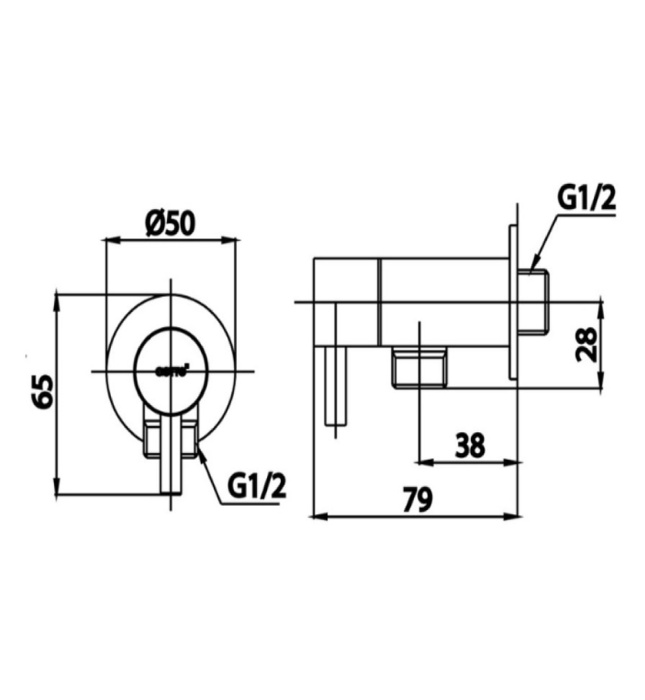 Củ sen tắm lạnh COTTO CT1264C53(HM)