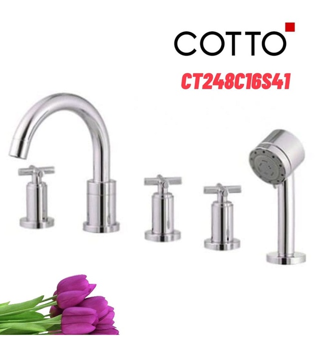 Vòi sen bồn tắm gắn bồn COTTO CT248C16S41