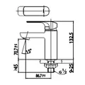 Vòi Lavabo Lạnh COTTO CT1141A(HM)