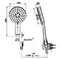 Bát sen tắm 3 chế độ COTTO ZH019#BL(HM)