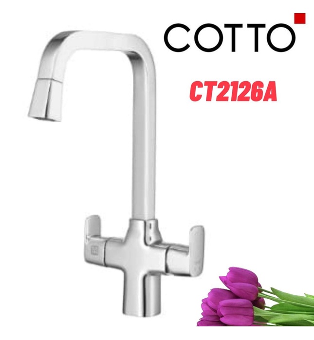 Vòi rửa bát nóng lạnh 3 đường nước COTTO CT2126A