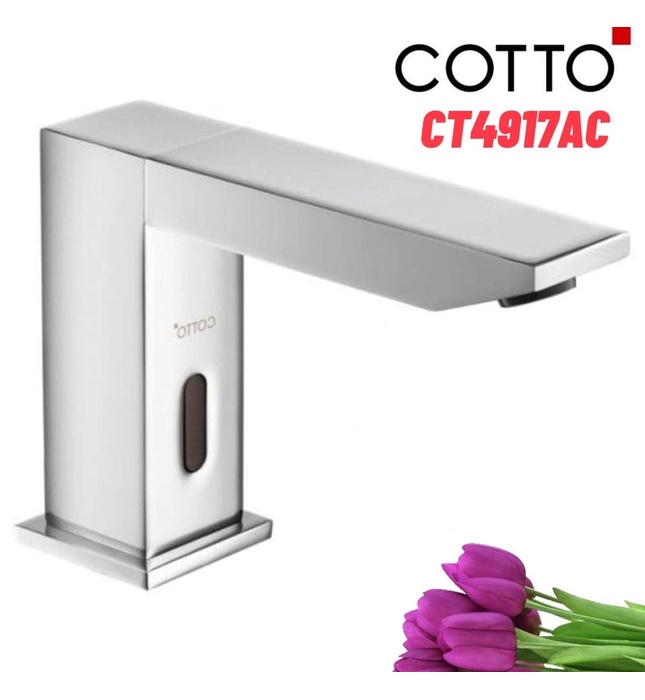 Vòi Rửa Mặt Lavabo Cảm Ứng Lạnh Dùng Điện Cotto CT4917AC