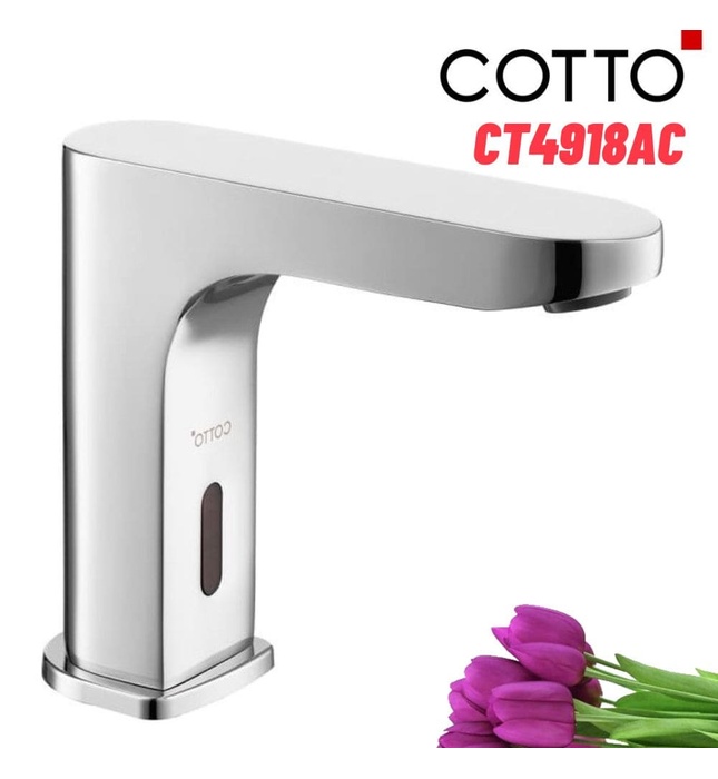 Vòi Rửa Mặt Lavabo Cảm Ứng Lạnh Dùng Điện Cotto CT4918AC
