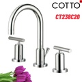 Vòi rửa mặt lavabo nóng lạnh 3 lỗ COTTO CT238C20