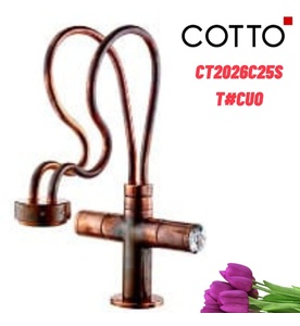 Vòi rửa mặt lavabo nóng lạnh COTTO CT2026C25ST#CUO