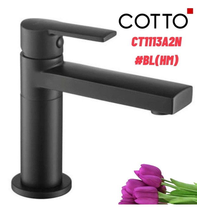 Vòi rửa mặt lavabo lạnh COTTO CT1113A2N#BL(HM)