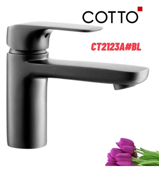 Vòi rửa mặt lavabo nóng lạnh COTTO CT2123A#BL