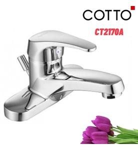 Vòi rửa mặt lavabo nóng lạnh 3 lỗ COTTO CT2170A