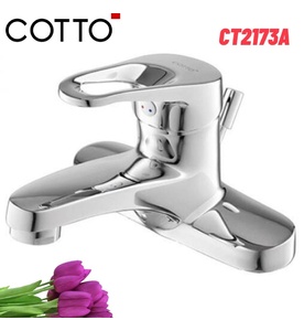 Vòi rửa mặt lavabo nóng lạnh 3 lỗ COTTO CT2173A 