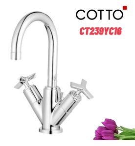 Vòi rửa mặt lavabo nóng lạnh COTTO CT239YC16