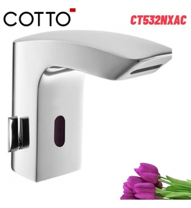 Vòi Rửa Mặt Lavabo Cảm Ứng Nóng Lạnh Dùng Điện Cotto CT532NXAC