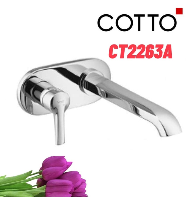 Vòi rửa mặt lavabo nóng lạnh gắn tường COTTO CT2263A