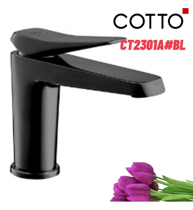 Vòi rửa mặt lavabo nóng lạnh COTTO CT2301A#BL