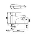 Vòi Lavabo Lạnh COTTO CT1203A