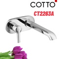Vòi rửa mặt lavabo nóng lạnh gắn tường COTTO CT2263A