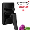 Mặt nạ sen tắm âm tường COTTO CT2304A#BL