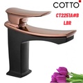Vòi rửa mặt lavabo nóng lạnh COTTO CT2251A#BLBR