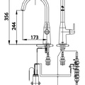Vòi rửa bát nóng lạnh dùng pin COTTO CT4904A(DC)