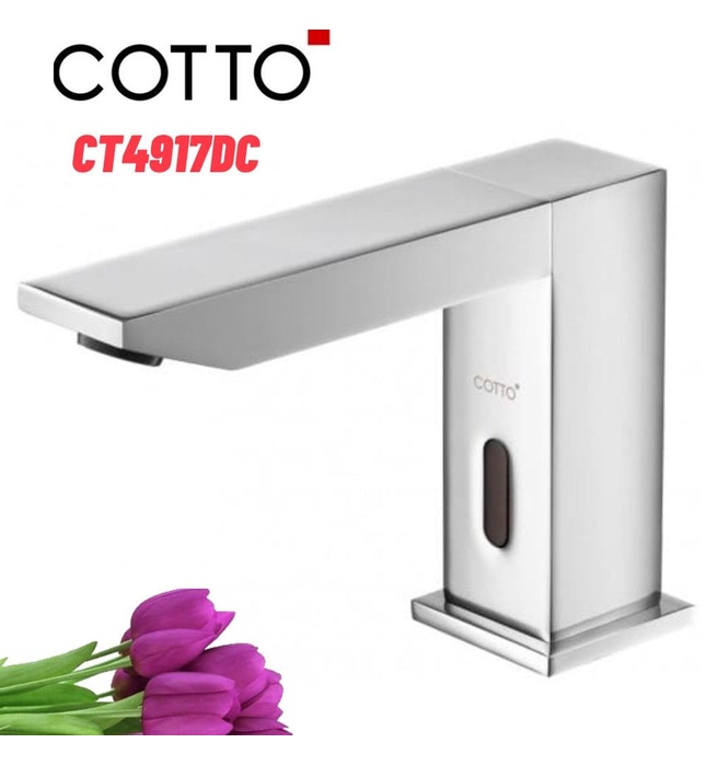 Vòi rửa mặt lavabo lạnh cảm ứng dùng pin COTTO CT4917DC