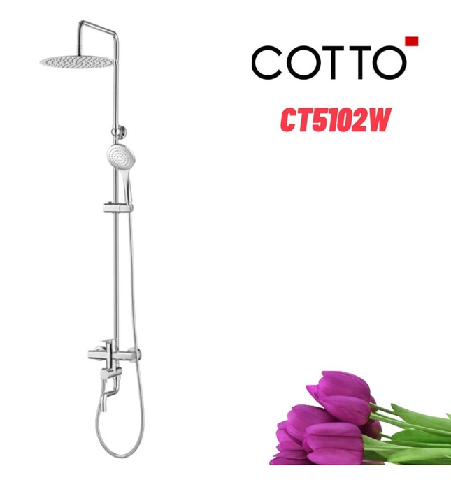 Vòi sen tắm đứng nóng lạnh COTTO CT5102W