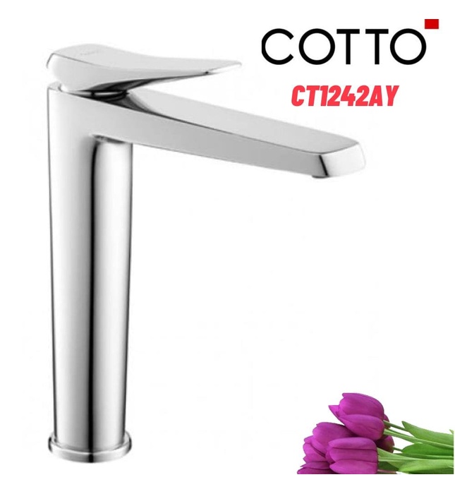 Vòi rửa mặt lavabo lạnh thân cao COTTO CT1242AY