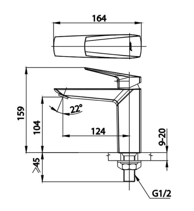Vòi rửa mặt lavabo lạnh COTTO CT1235A