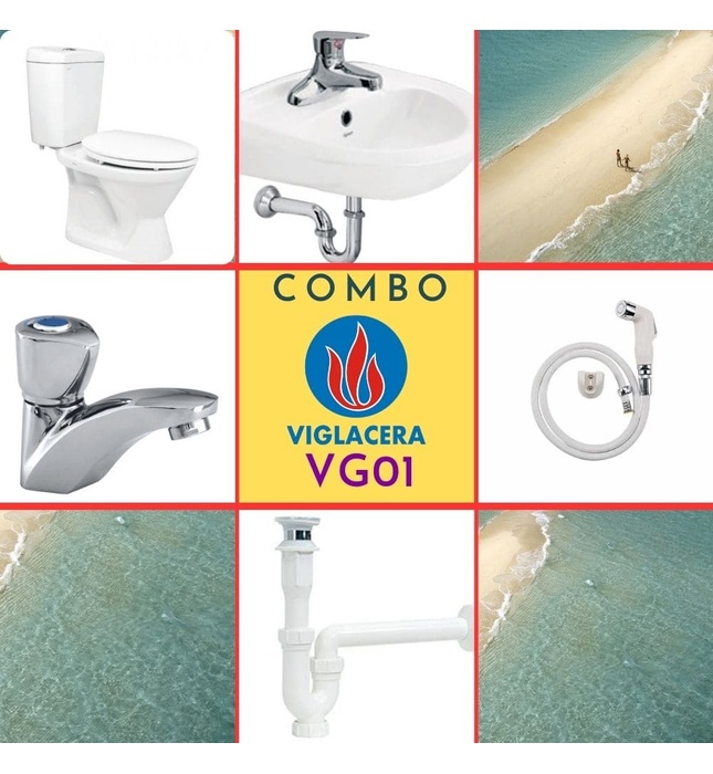 Combo thiết bị vệ sinh Viglacera VG01 (5002)