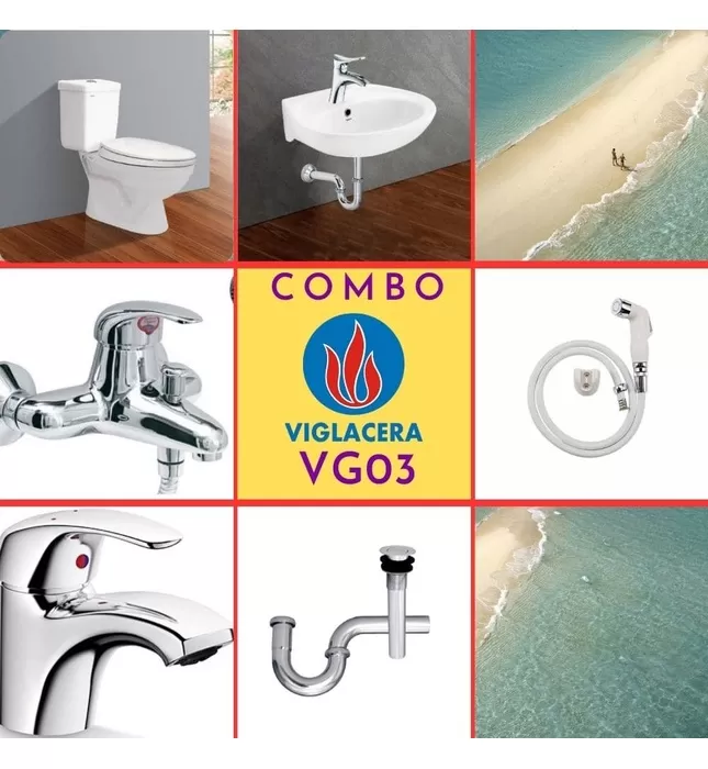 Combo thiết bị vệ sinh Viglacera VG03 (6008)