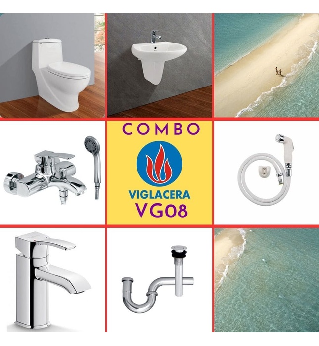 Combo thiết bị vệ sinh Viglacera VG08 (6004)