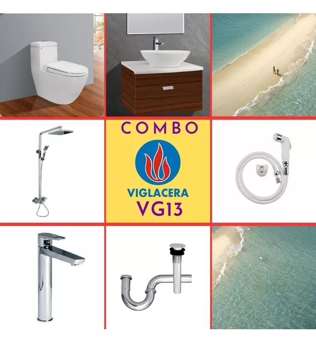 Combo thiết bị vệ sinh Viglacera VG13 (6001)