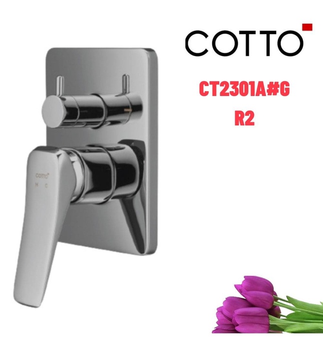 Mặt nạ sen tắm âm tường COTTO CT2304A#BN2