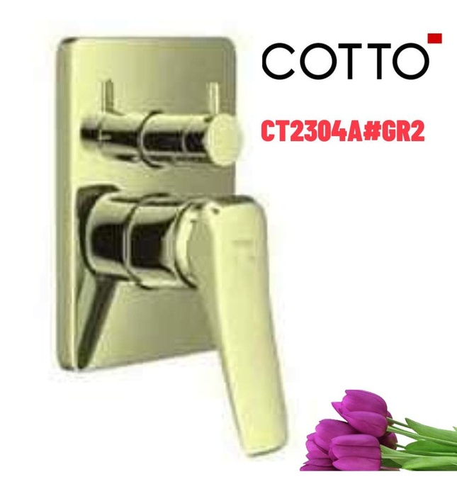 Mặt nạ sen tắm âm tường COTTO CT2304A#GR2