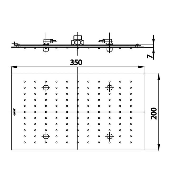 Bát sen mưa âm trần COTTO ZF01MRC