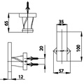 Móc áo đơn Cotto CT0061#BL(HM)