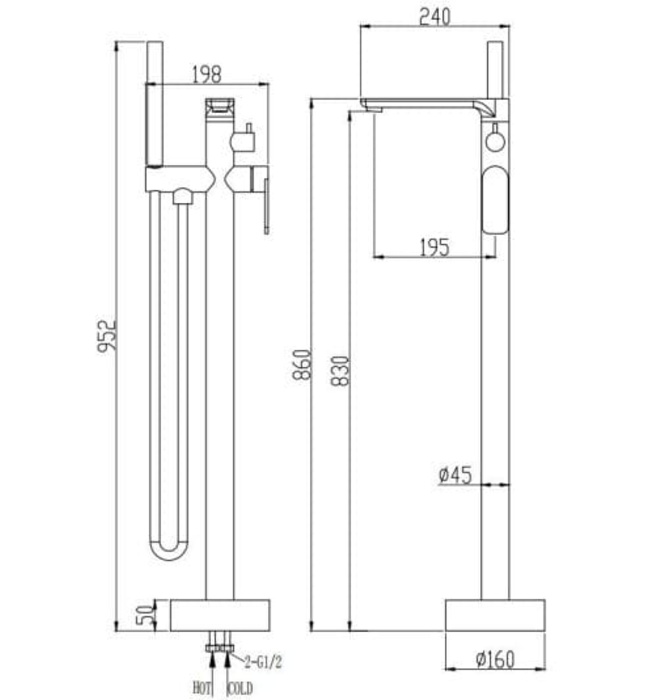 Sen Tắm Đặt Sàn Huge H-SF266