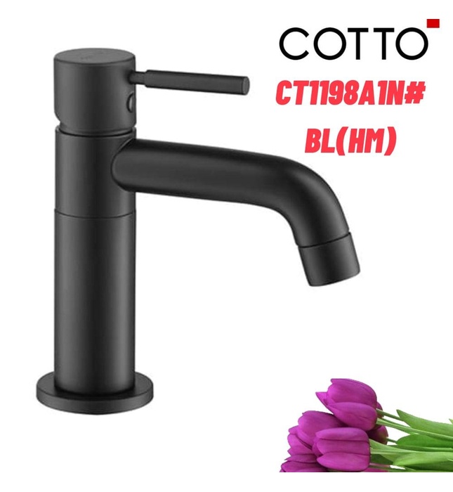 Vòi rửa mặt lavabo lạnh COTTO CT1198A1N#BL(HM)