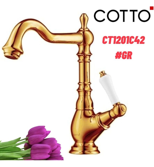 Vòi rửa mặt lavabo lạnh COTTO CT1201C42#GR