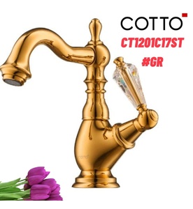 Vòi rửa mặt lavabo lạnh COTTO CT1201C17ST#GR
