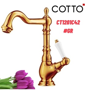 Vòi rửa mặt lavabo lạnh COTTO CT1201C42#GR