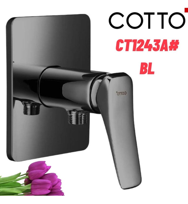 Mặt nạ sen tắm âm tường COTTO CT1243A#BL
