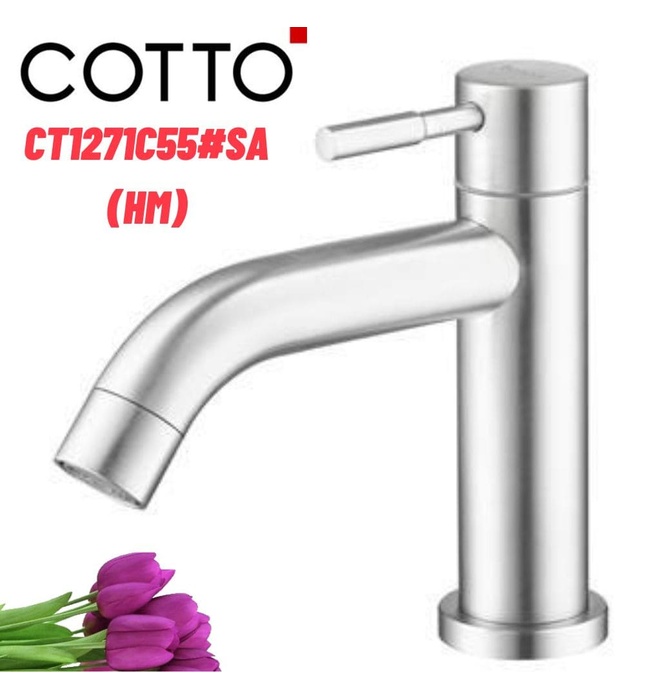 Vòi rửa mặt lavabo lạnh COTTO CT1271C55#SA(HM)
