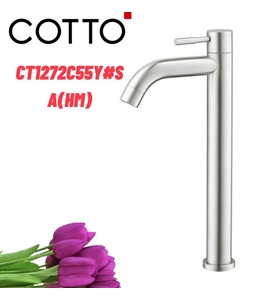 Vòi rửa mặt lavabo lạnh thân cao COTTO CT1272C55Y#SA(HM)
