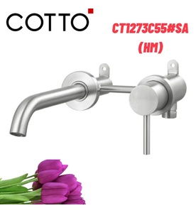 Vòi rửa mặt lavabo gắ tường lạnh COTTO CT1273C55#SA(HM)