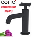 Vòi rửa mặt lavabo lạnh COTTO CT1262C51N#BL(HM)